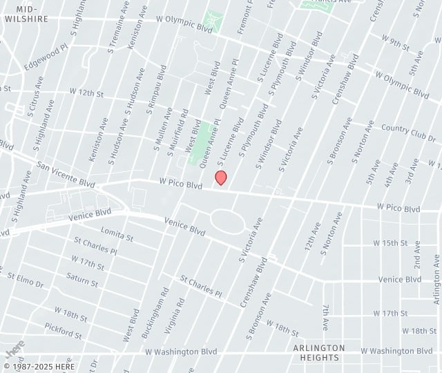 Location Map: 4415 West Pico Blvd Los Angeles, California 90019